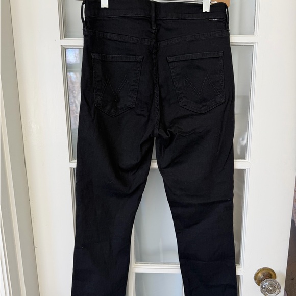 MOTHER Mid rise Dazzler Ankle Black Jeans - Picture 6 of 10